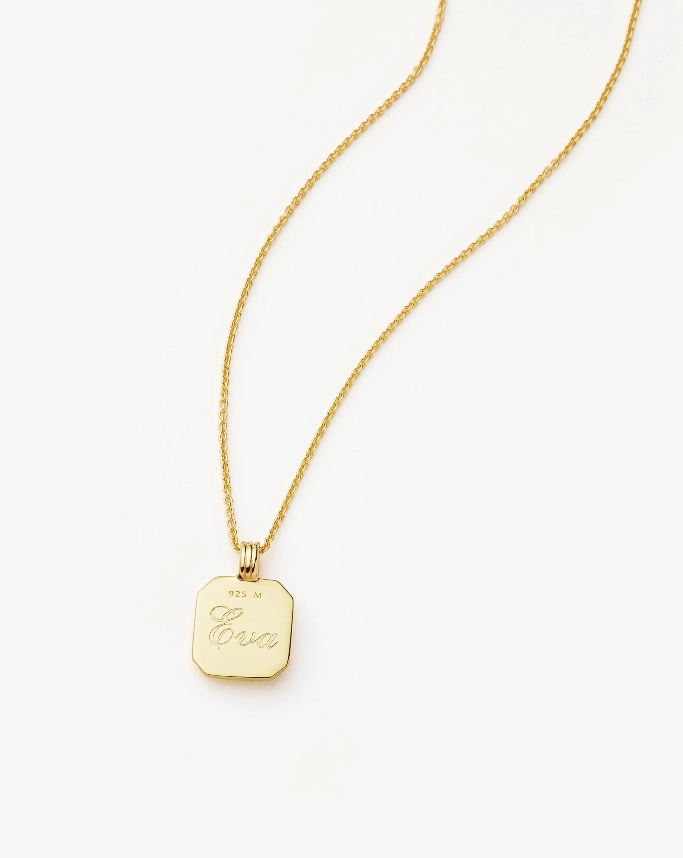 December Birthstone Pendant Necklace | 18ct Gold Vermeil/Dyed Turquoise Magnesite