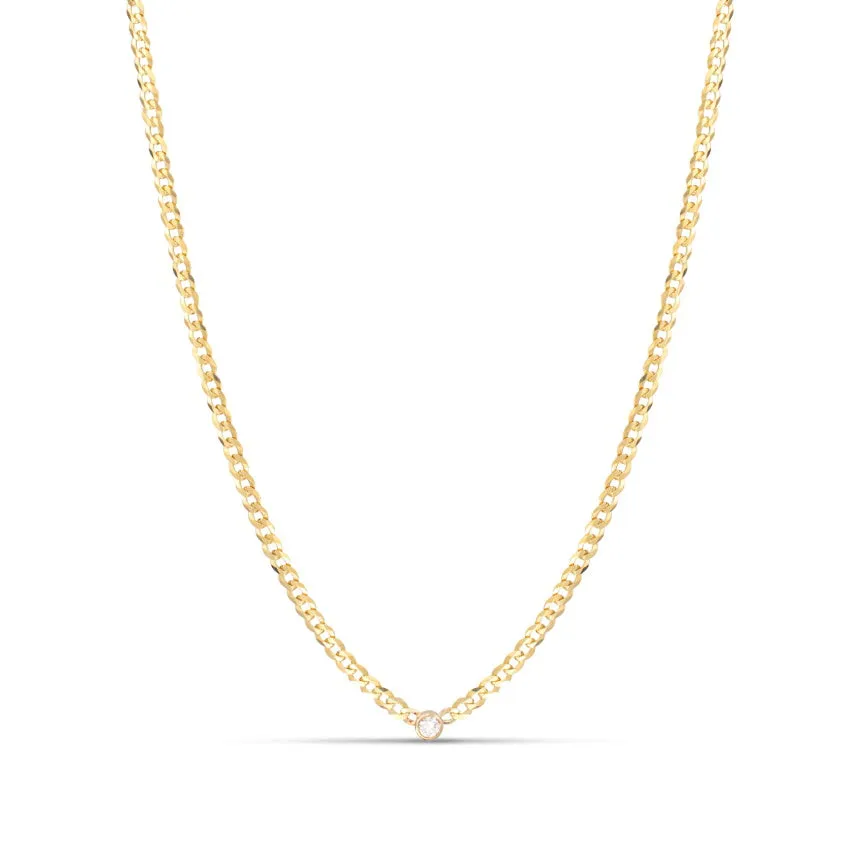 Diamond Bezel Choker Necklace