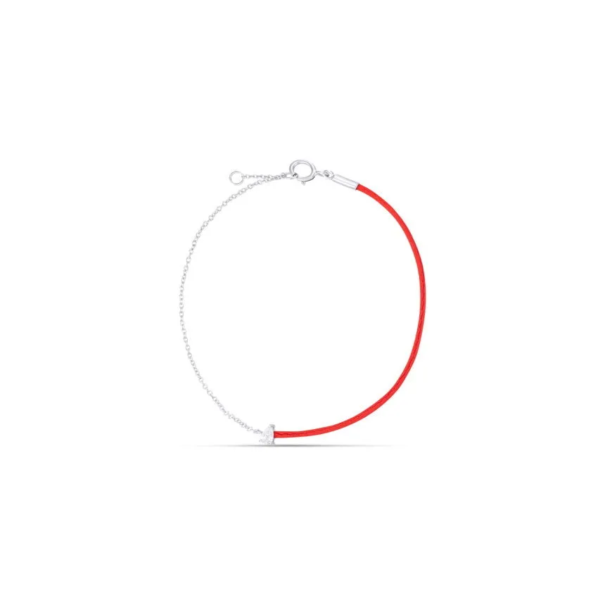 Diamond Solitaire String Bracelet