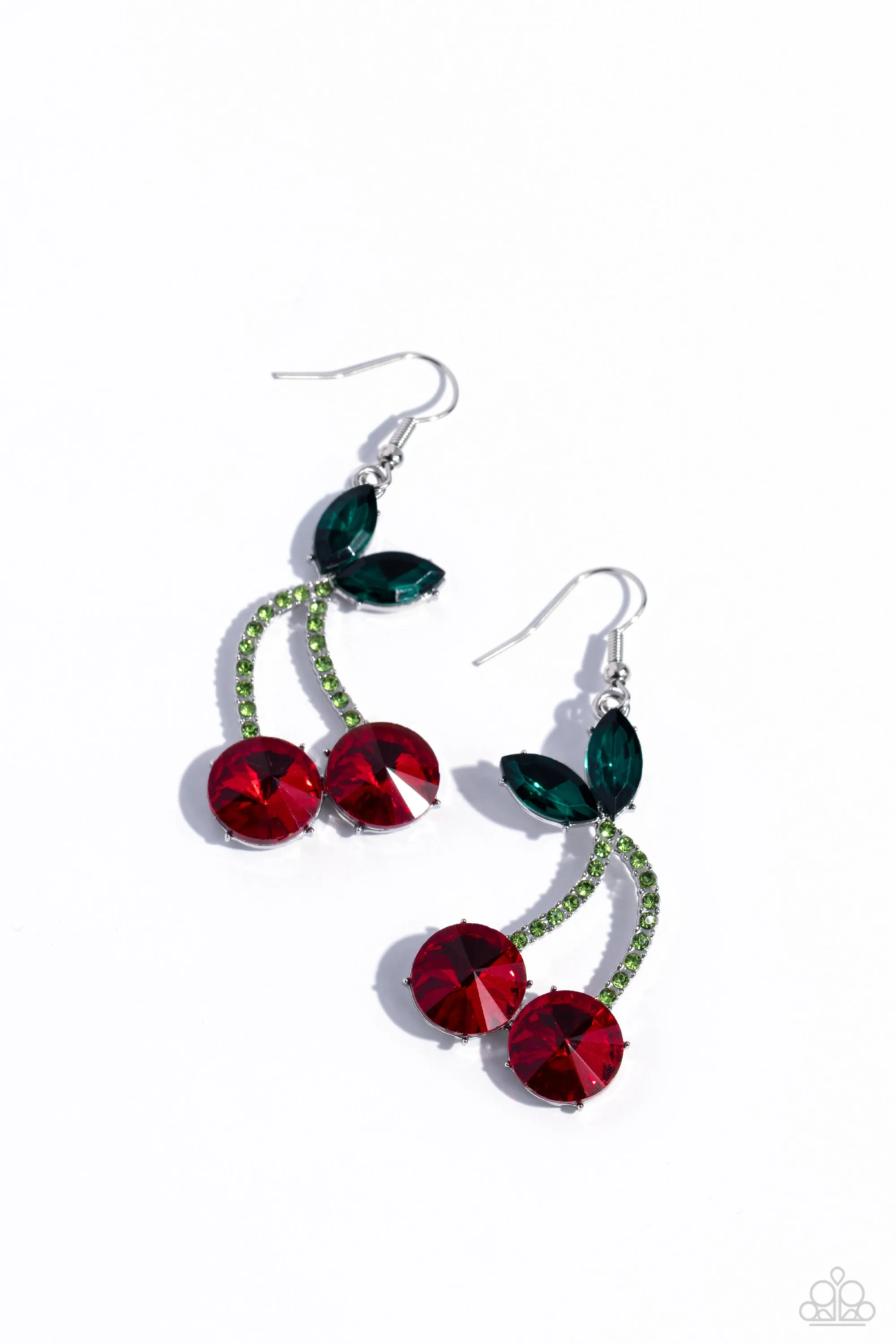 Earrings Cherry Cameo - Red E560