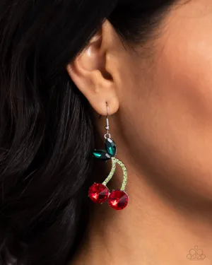 Earrings Cherry Cameo - Red E560