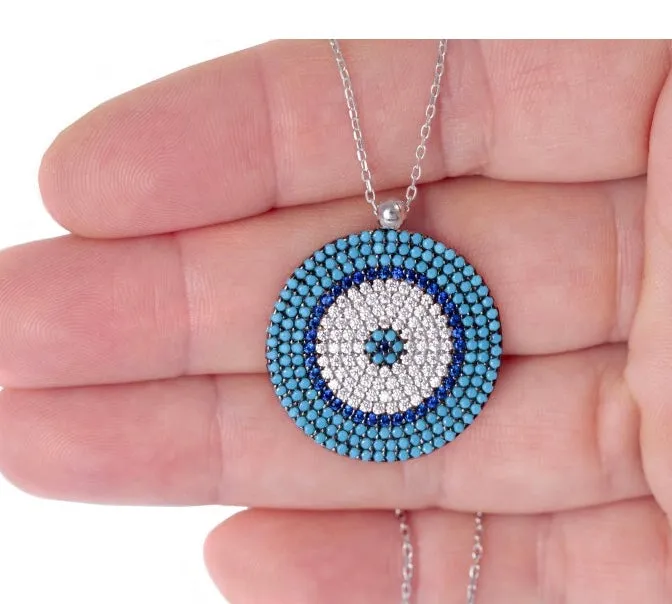 EVERLY TURQUOISE EVIL EYE NECKLACE