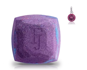February Amethyst Birthstone Charm - Bath Bomb