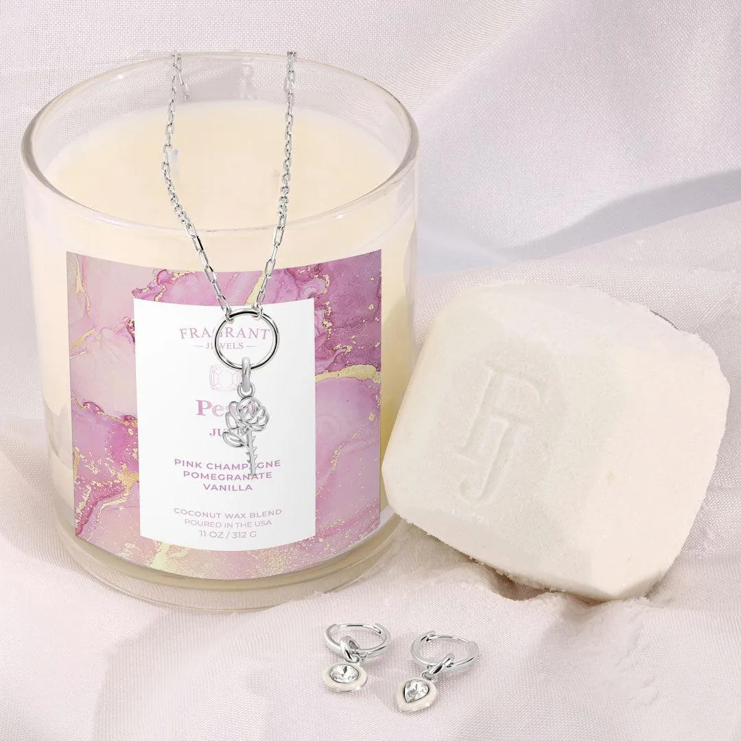 February Amethyst Birthstone Charm - Bath Bomb
