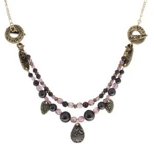 Flora Garnet Fiesta Necklace / convertible - can break down into 3 separate bracelets