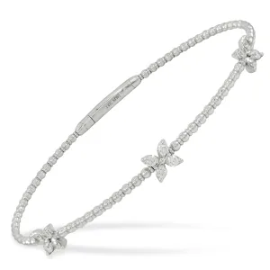 Floral Bangle Bracelet