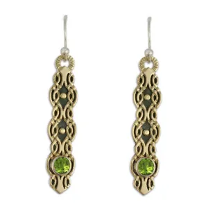 Flow Earrings with Gem