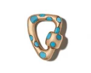Free Form Inlay Lock with Turquoise
