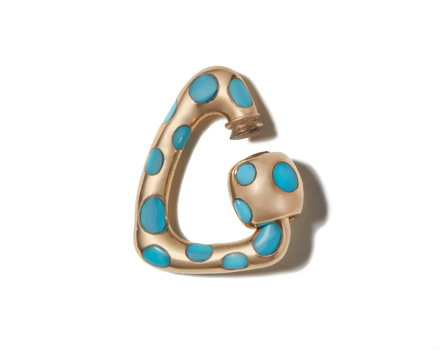 Free Form Inlay Lock with Turquoise
