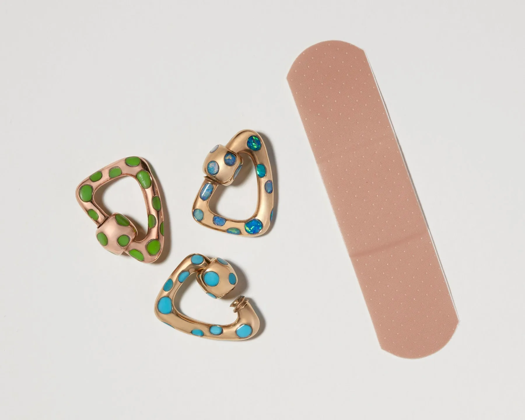 Free Form Inlay Lock with Turquoise