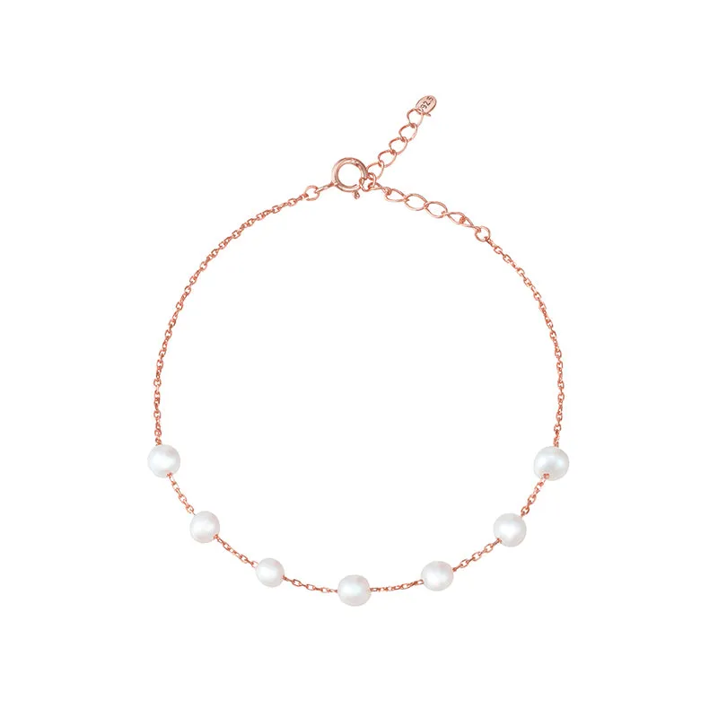 Freshwater Pearl Bracelet- Sterling Silver