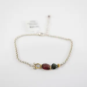 Garnet and Moonstone Bracelet