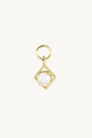 Gaya Gold Moonstone Charm