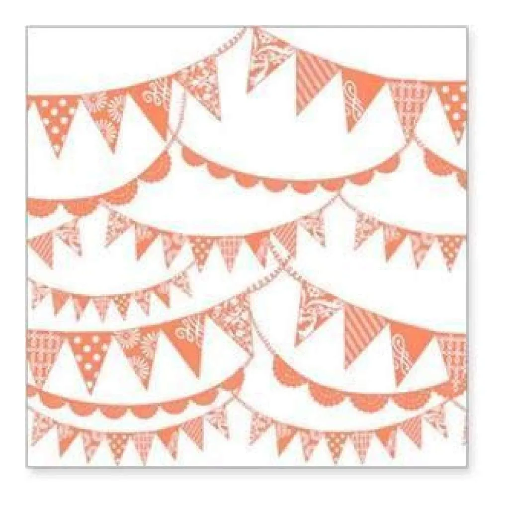 Hambly Screen Prints - Pennants Overlay - Coral*