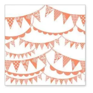 Hambly Screen Prints - Pennants Overlay - Coral*