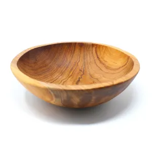 Handcarved Olive Wood Bowl 9 inch with Inlaid Bone Jedando Handicrafts