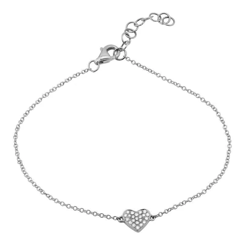 Heart Charm Link Bracelet
