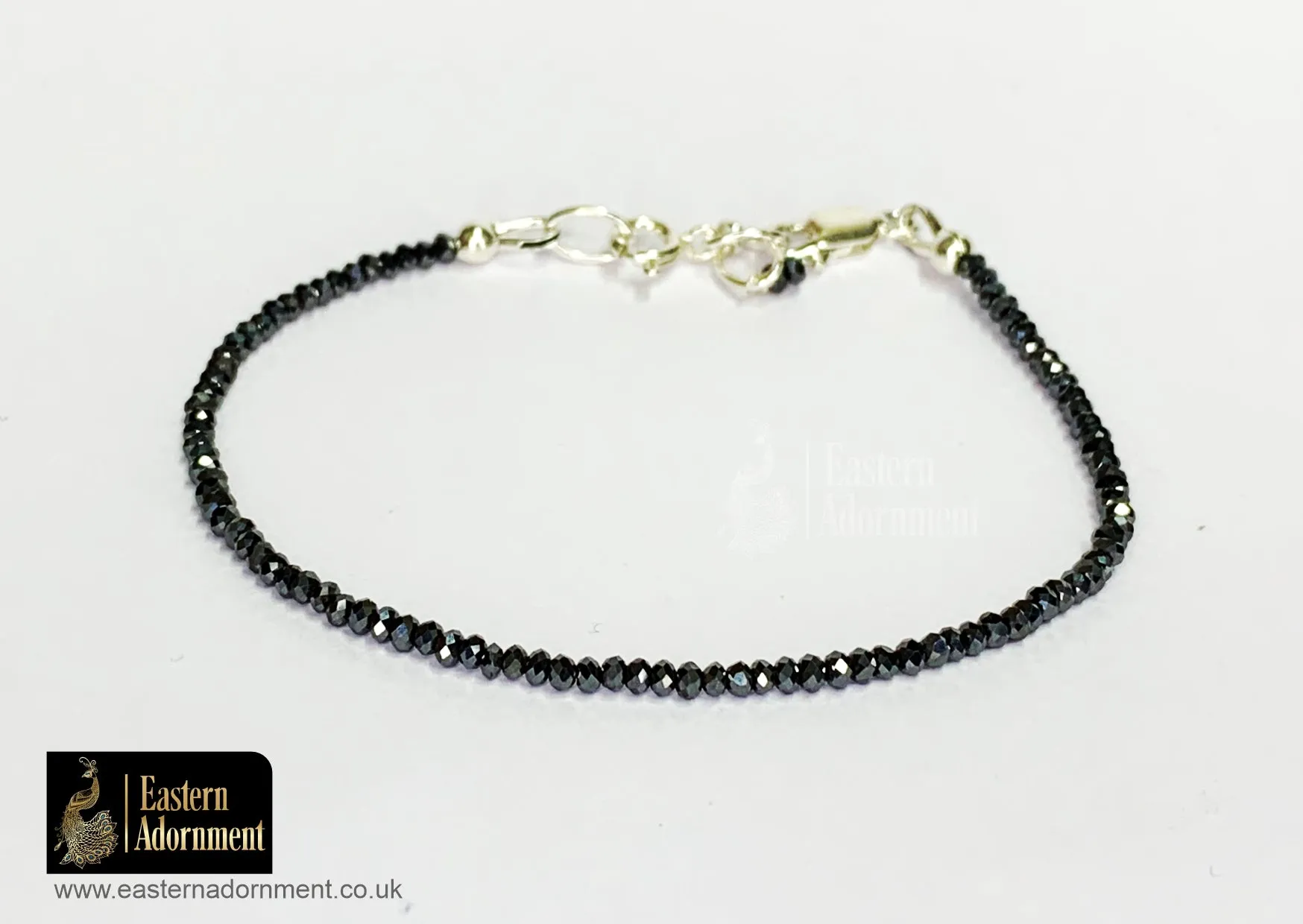 Hematite Micro Cut Bead Bracelet