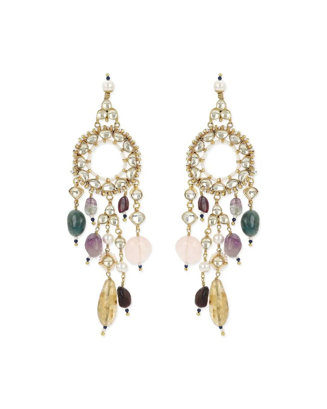 Hera Polki Hoop Earrings