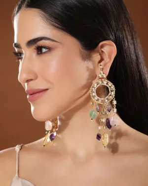 Hera Polki Hoop Earrings