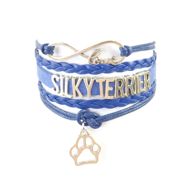 Infinity Love Silky Terrier Bracelet