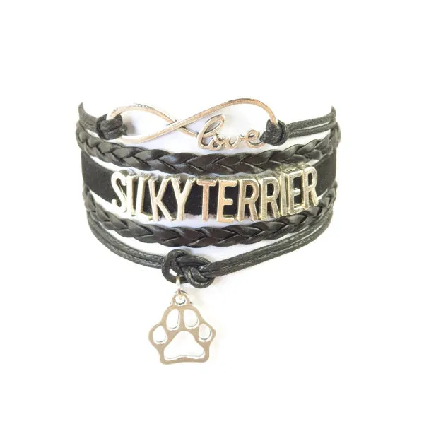 Infinity Love Silky Terrier Bracelet