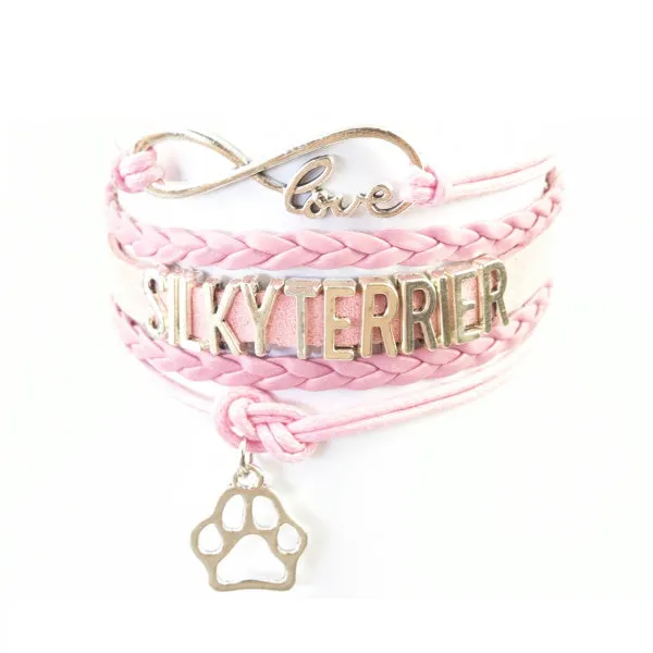 Infinity Love Silky Terrier Bracelet