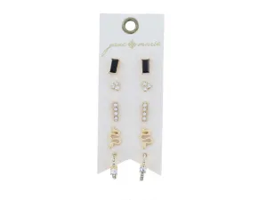 Jane Marie - Earring Set, Crystal & Snake