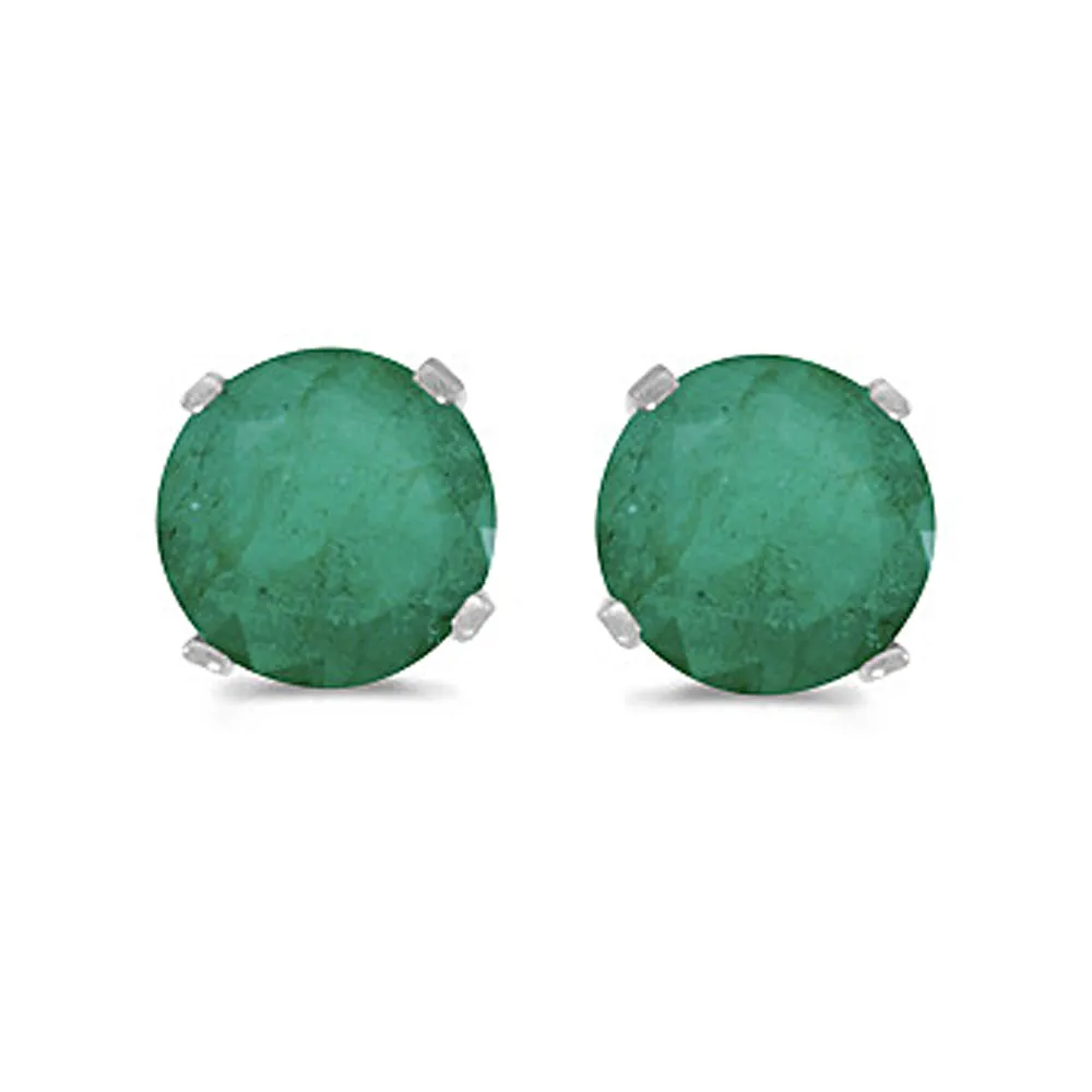 KATARINA Prong Set 5 MM Natural Gemstone Earring Studs