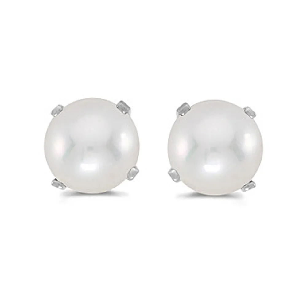 KATARINA Prong Set 5 MM Natural Gemstone Earring Studs