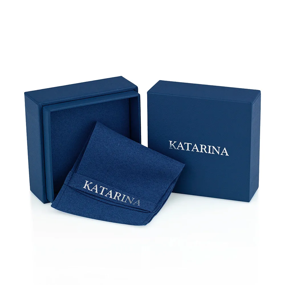 KATARINA Prong Set 5 MM Natural Gemstone Earring Studs