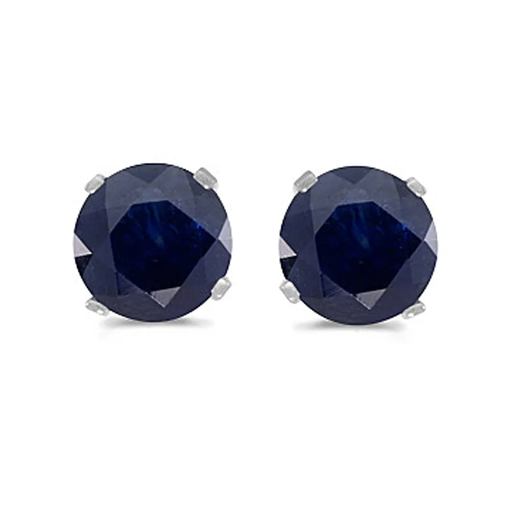 KATARINA Prong Set 5 MM Natural Gemstone Earring Studs