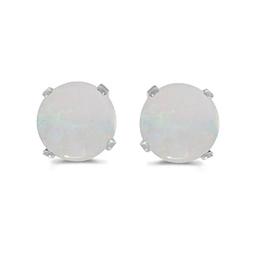 KATARINA Prong Set 5 MM Natural Gemstone Earring Studs