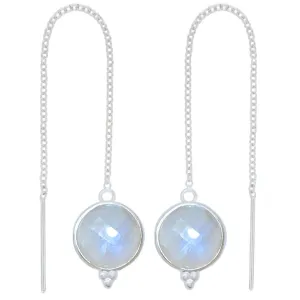 Laihas Free Spirit Threader Moonstone Earrings