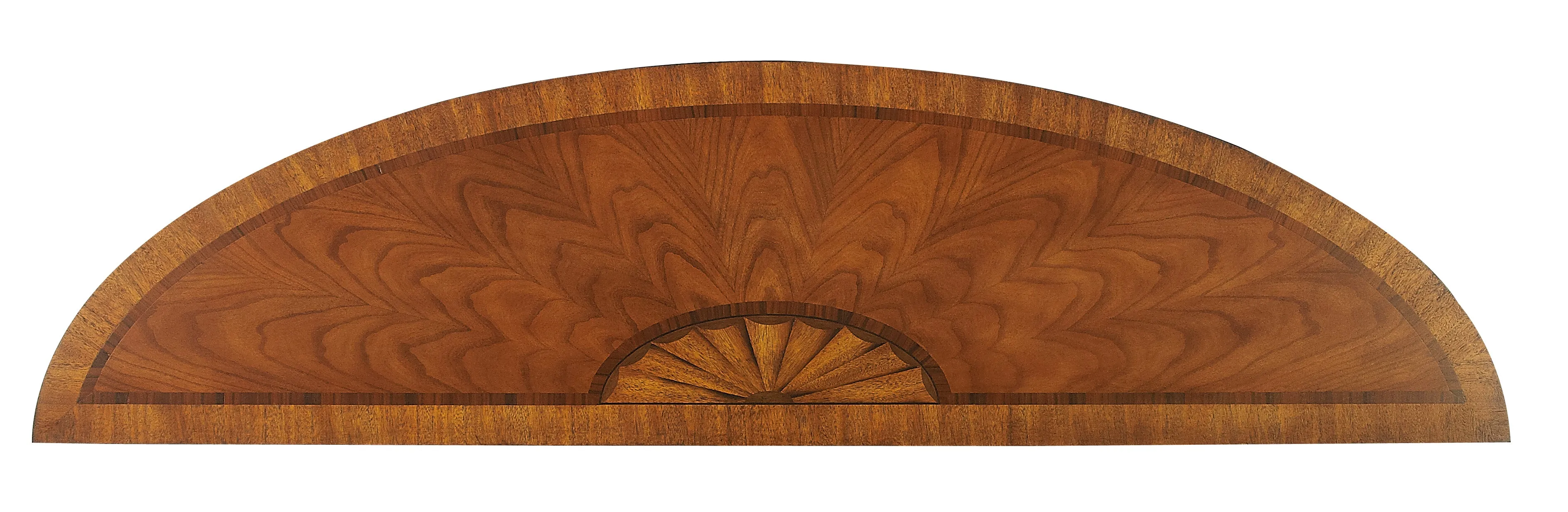 Latham Demilune Console Table in Medium Brown  1510090