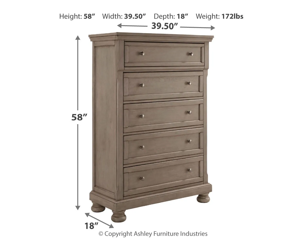 Lettner King Panel Bed with Mirrored Dresser, Chest and Nightstand