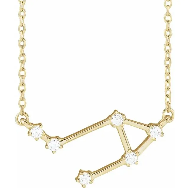 Libra Diamond Constellation Necklace