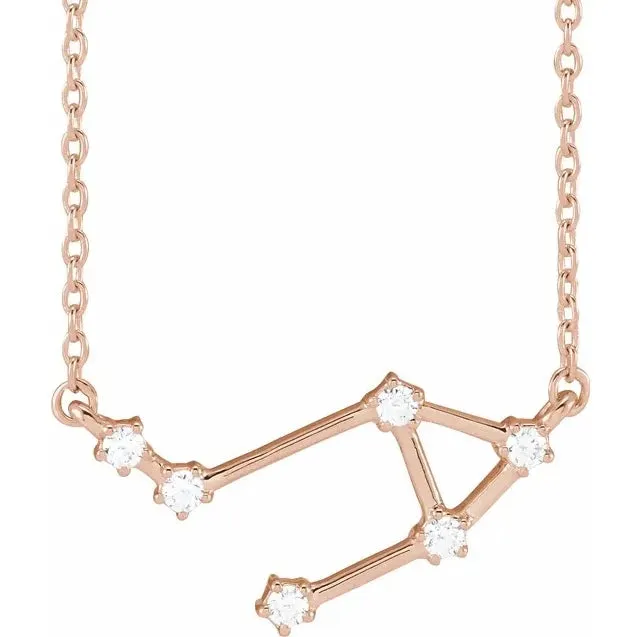 Libra Diamond Constellation Necklace