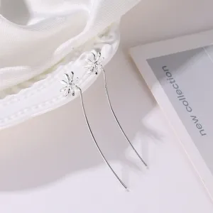 Line Tassel Tassel Earrings Long