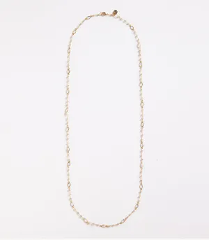 Long Quartz Station Necklace
