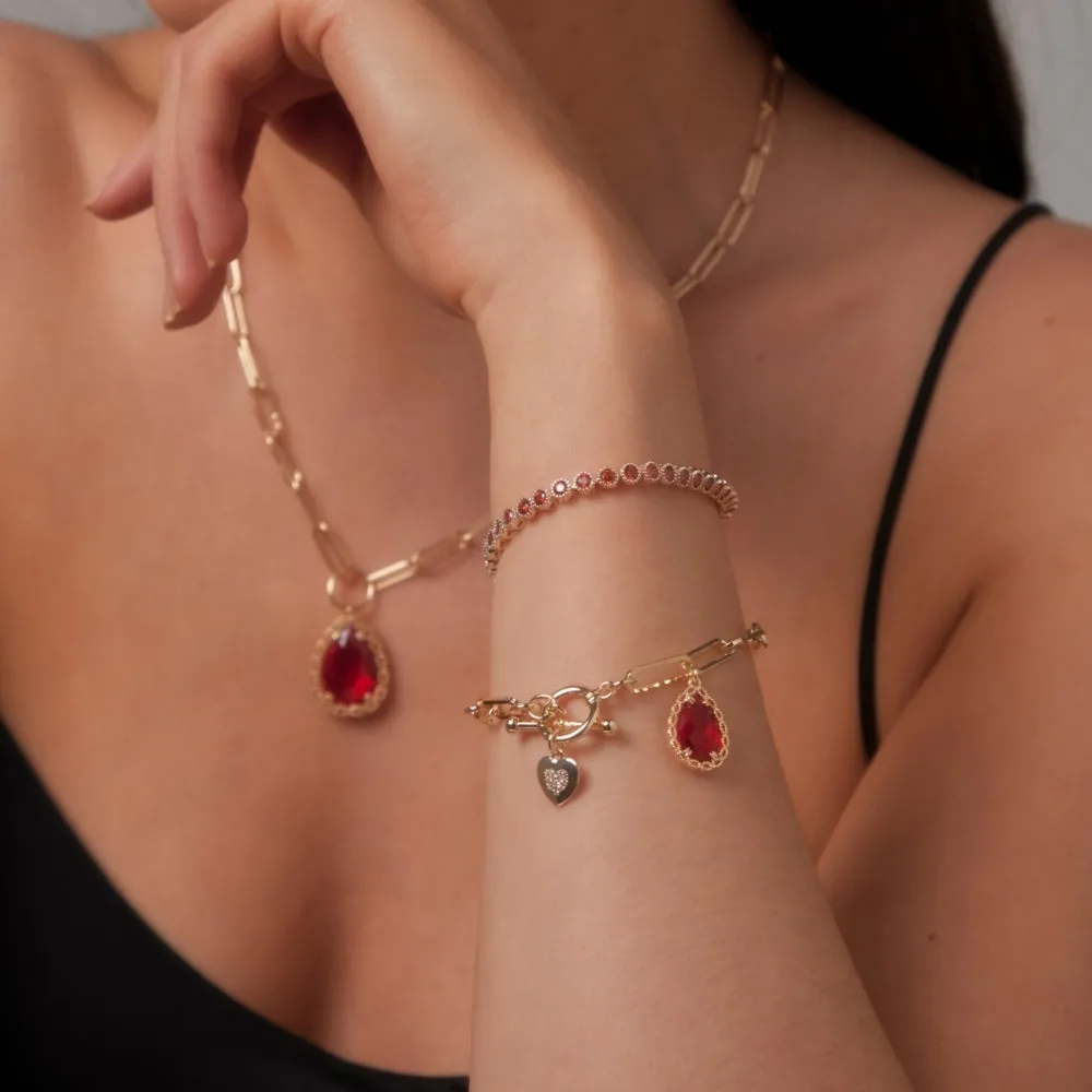 Mariana Garnet Bracelet