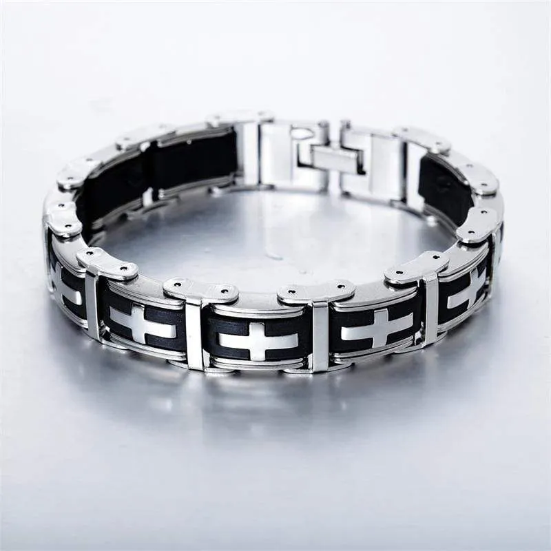 Men's Cross Bracelet <br> Elegancy