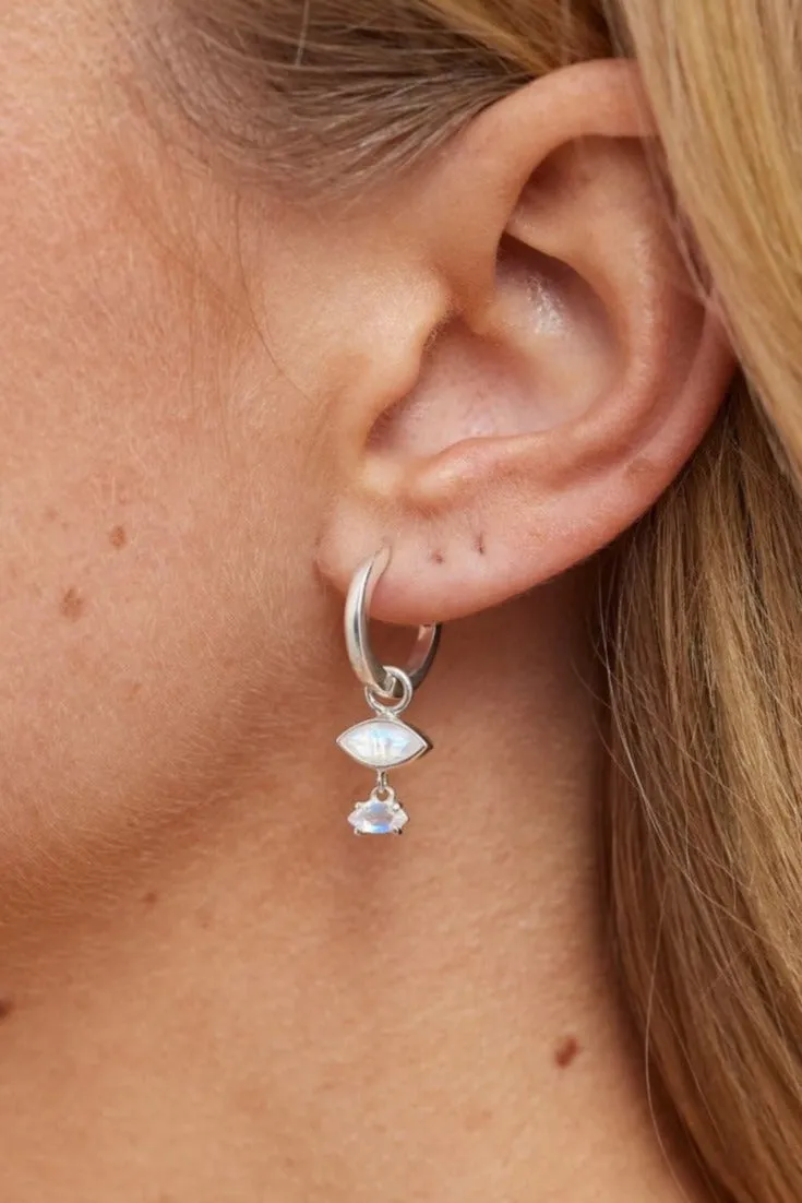 Mila Moonstone Silver Charm