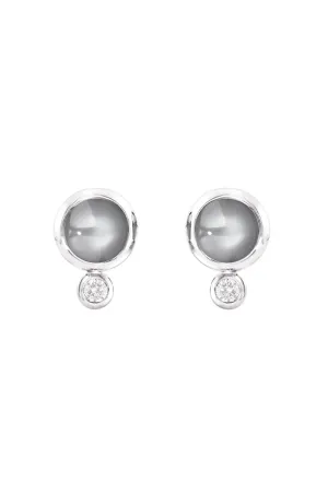 Moonstone Bouton Earrings