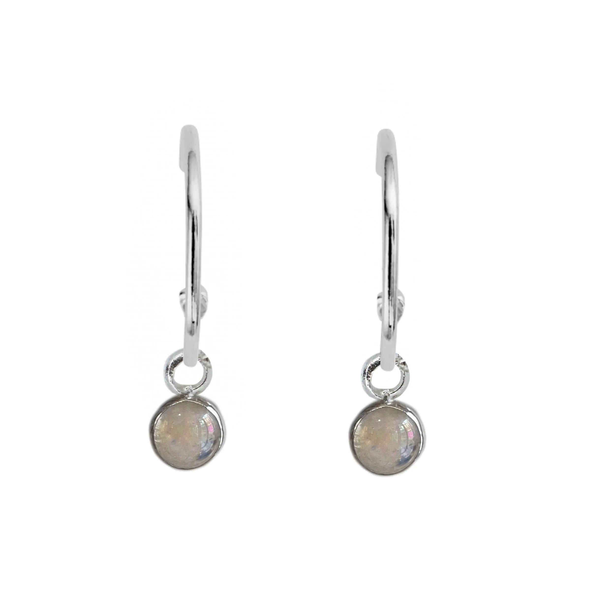 Moonstone Hoops