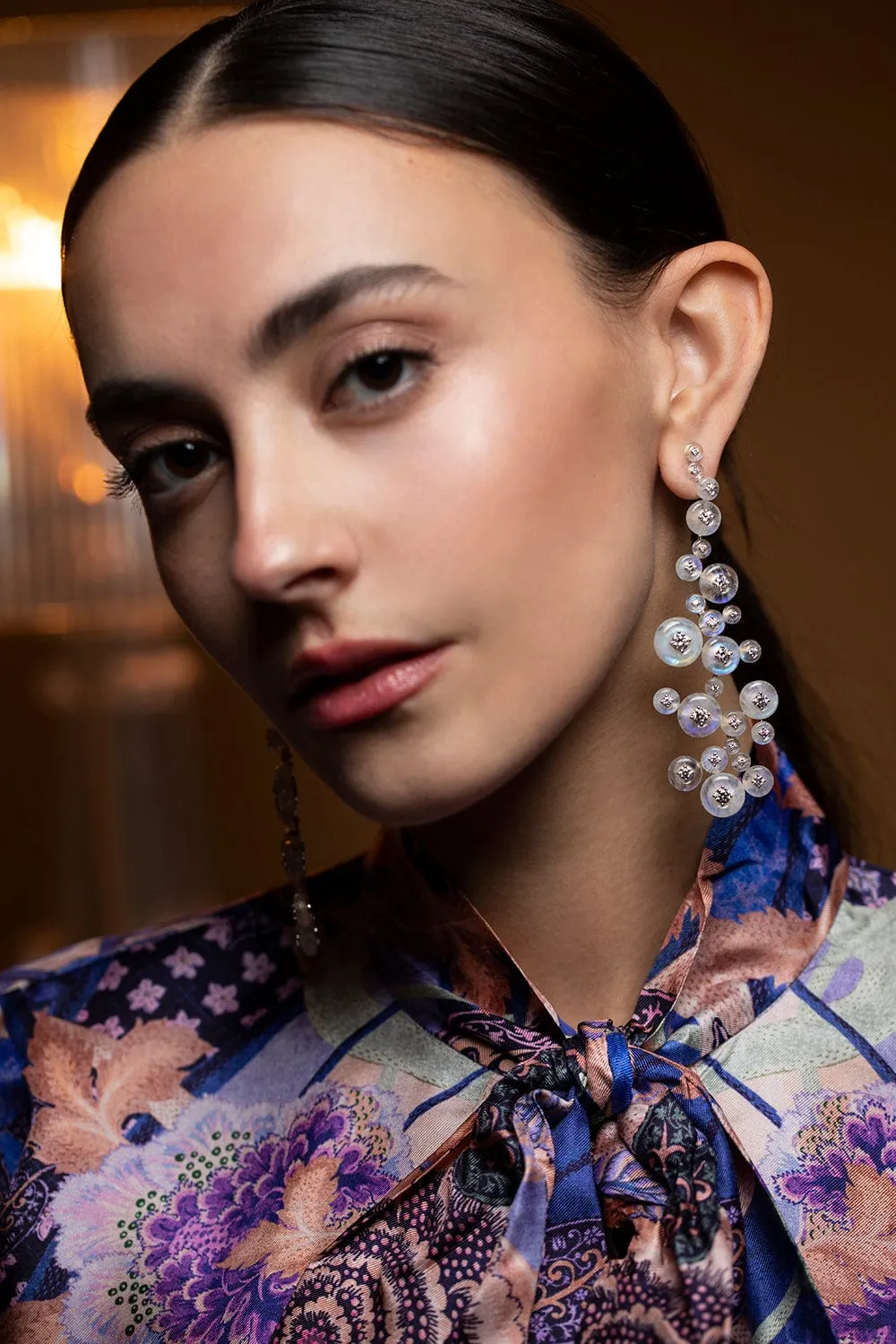 Moonstone Nebula Earrings