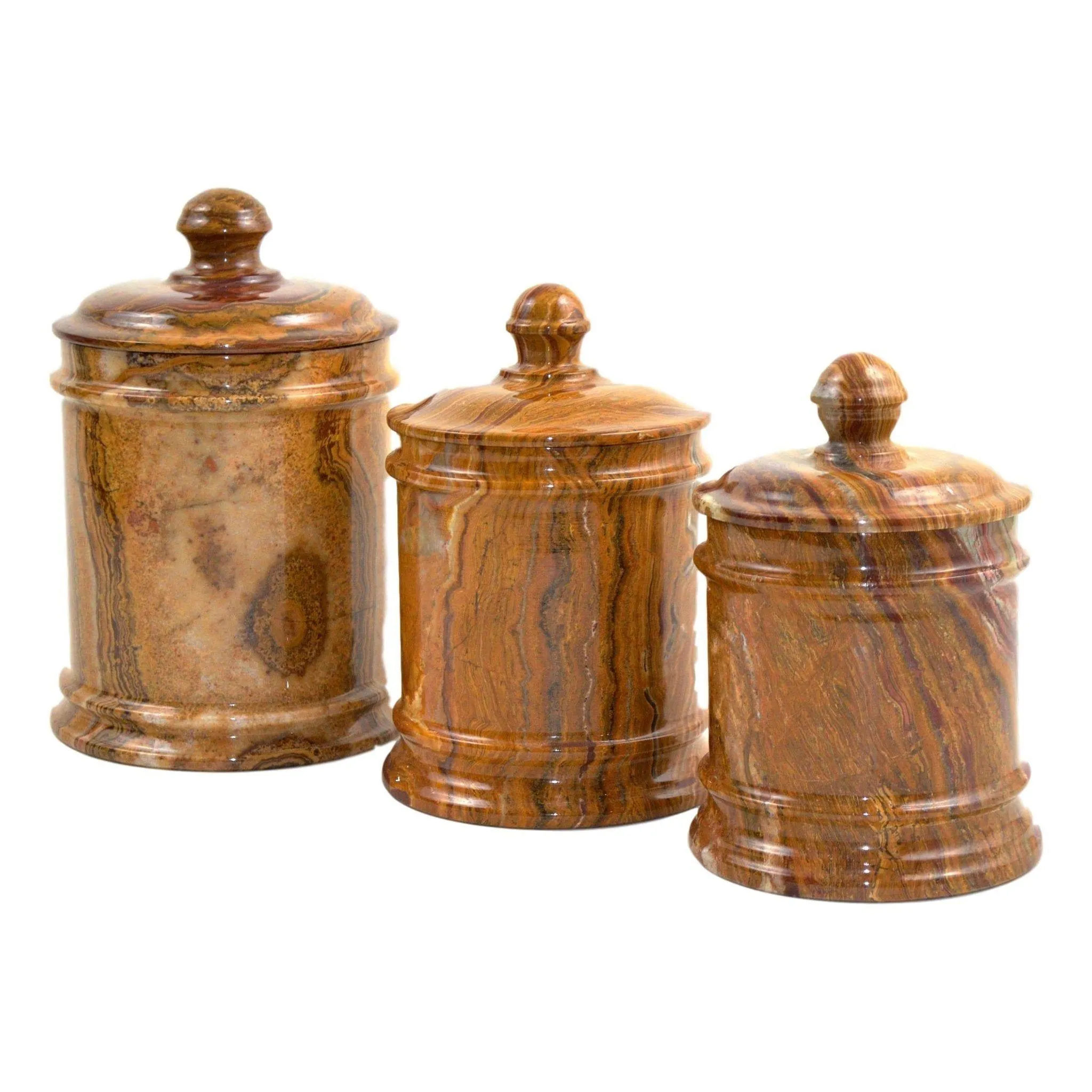 Multi Brown Onyx 8-inch Kitchen Canisters