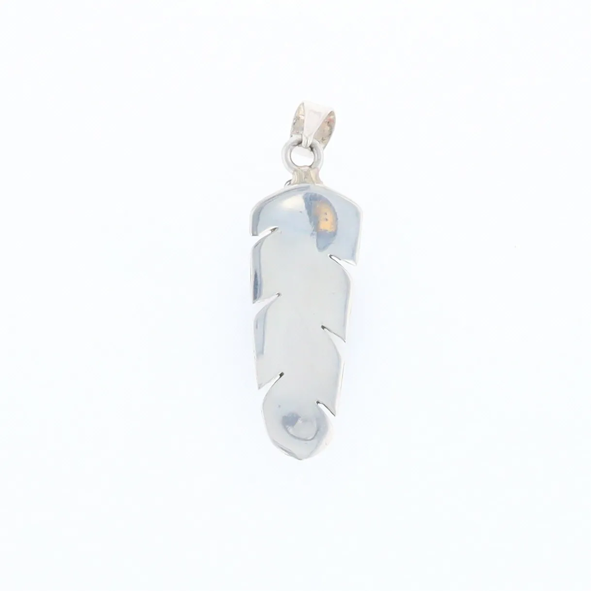 Native Inlaid Feather Pendant