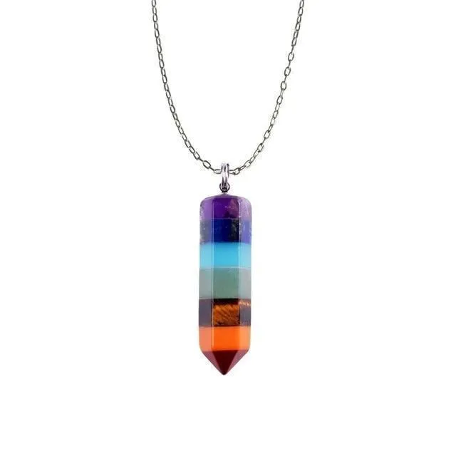 Natural Stone 7 Chakra Chainlet Gemstones Crystal Lucky Chainlet