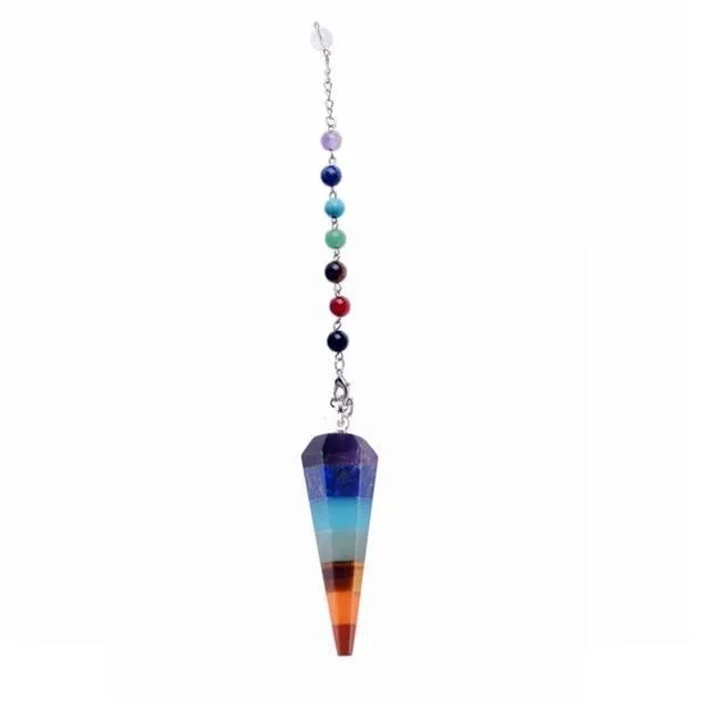 Natural Stone 7 Chakra Chainlet Gemstones Crystal Lucky Chainlet